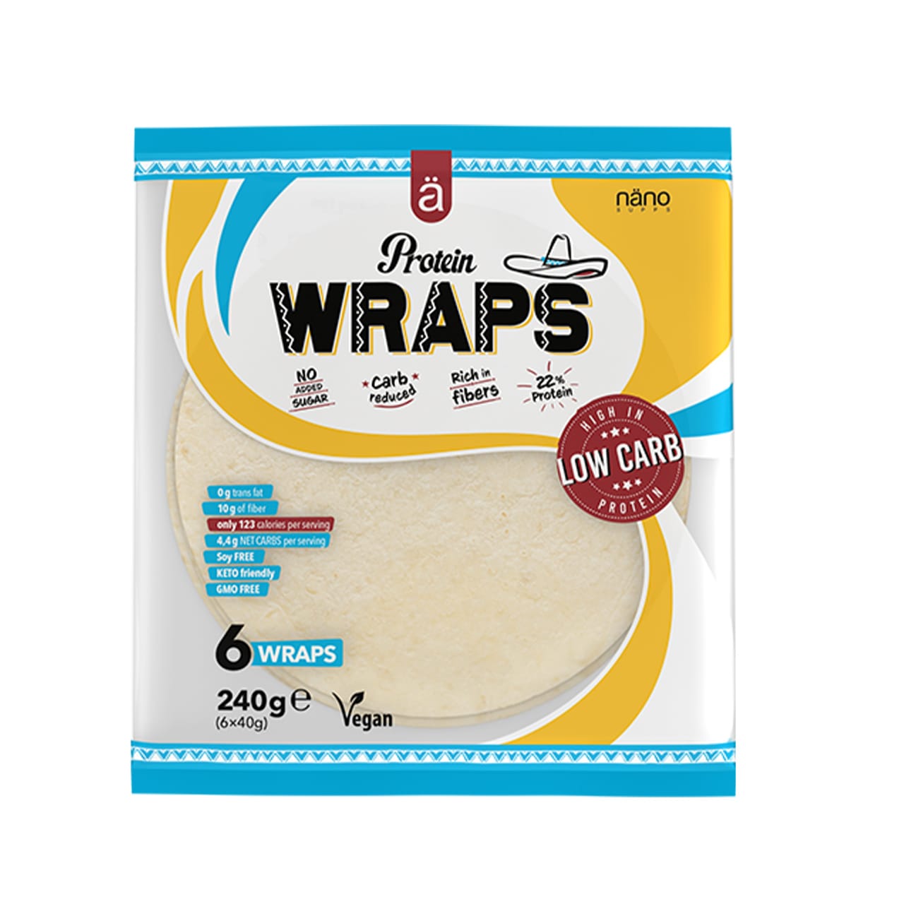 NANO PROTEIN WRAPS x6 240G (Buy 1 & Get 1 FREE) - Exp. Date 24/5/26